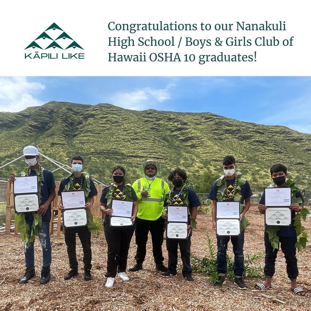 Say hello to our most recent OSHA-10 graduates! We had a success rate of 100% completion, which included a final written exam and a challenge to build and paint a picnic table. We couldn't be more proud of these bright, young individuals who now can 