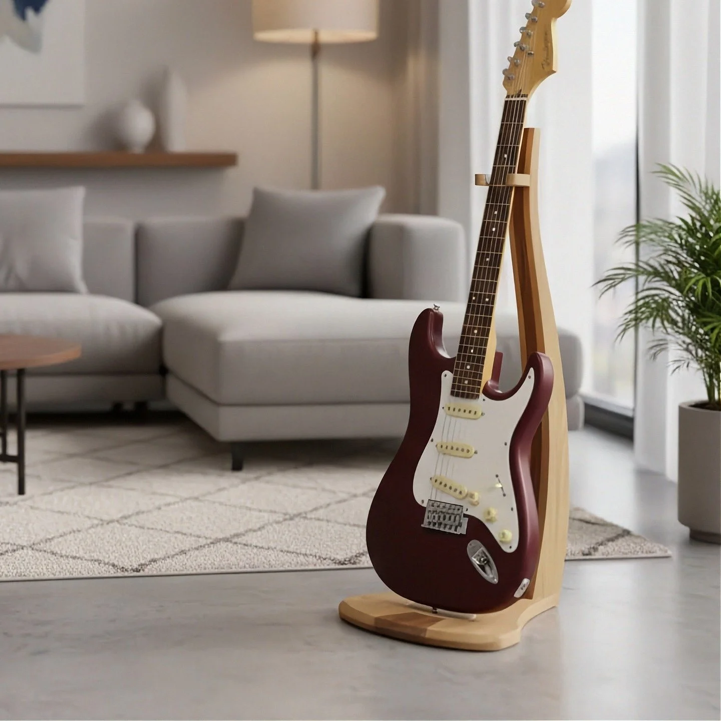 Fresh from the workshop: a new batch of beautifully crafted guitar stands in solid oak and walnut.

Each stand has been carefully shaped, sanded, and finished by hand to highlight the natural character of the timber. The warmth of oak and the rich de