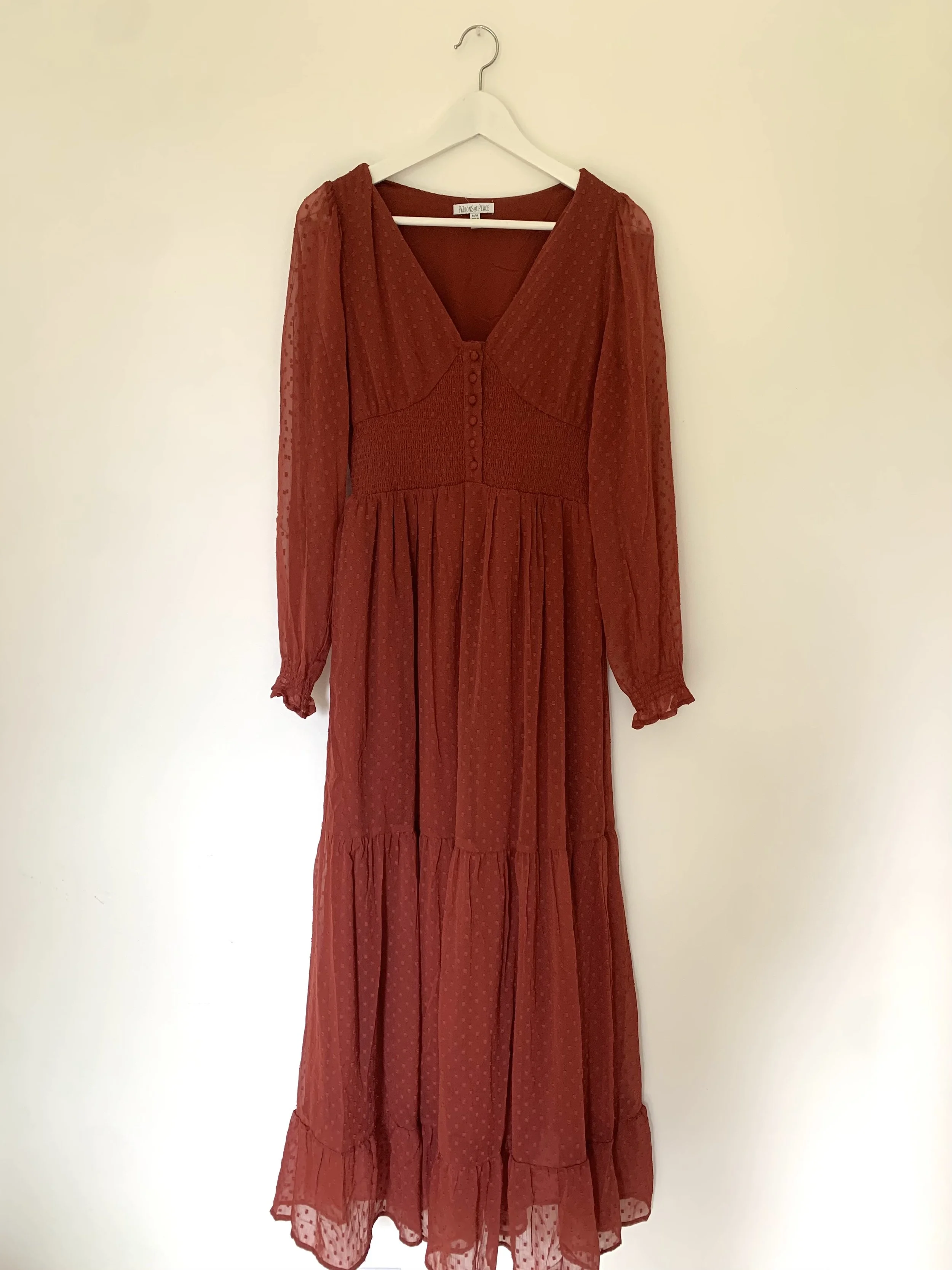 NEW Copper Vintage Sheer Sleeve Maxi |
 Size: M