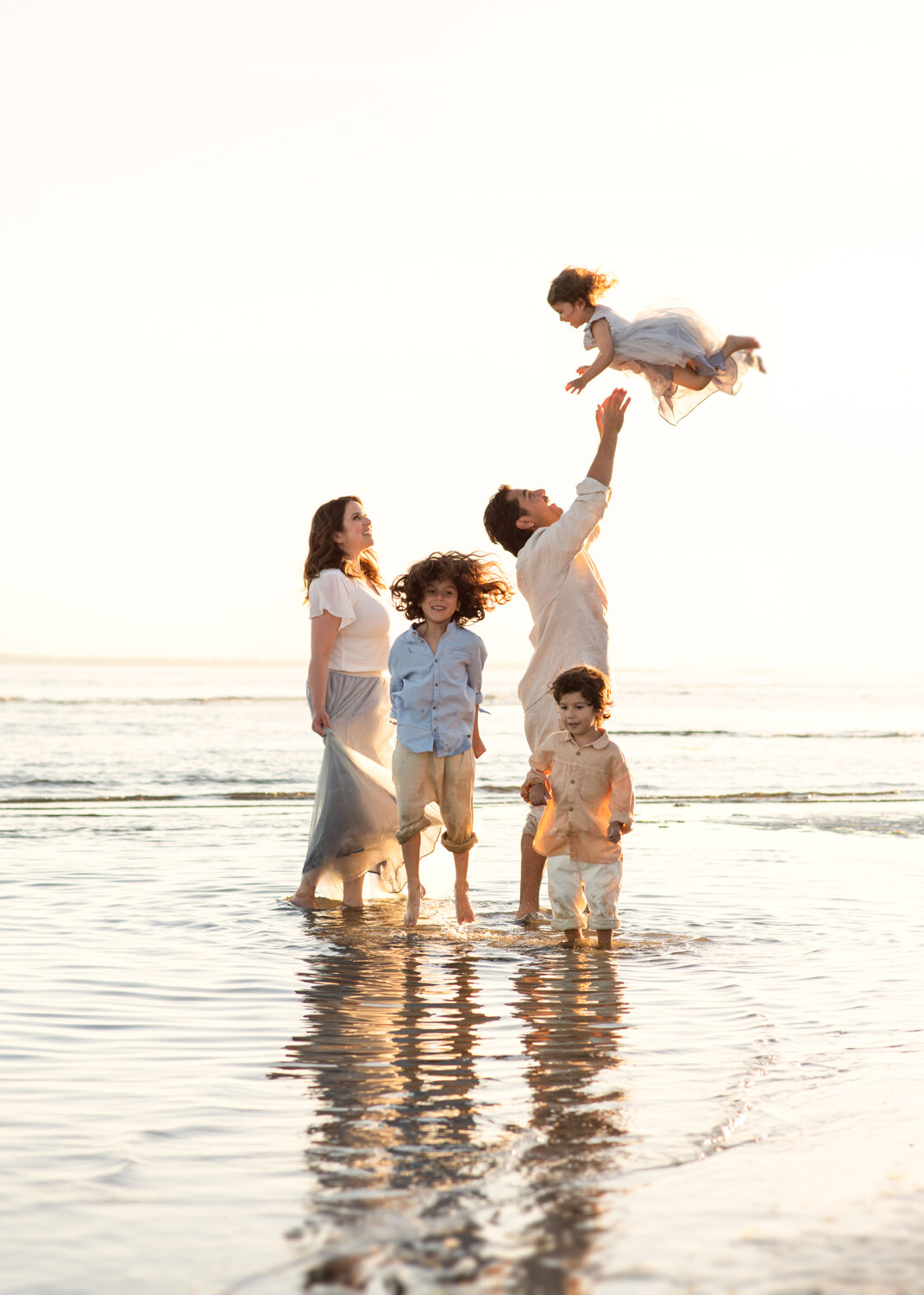 Outdoor Beach Family Session