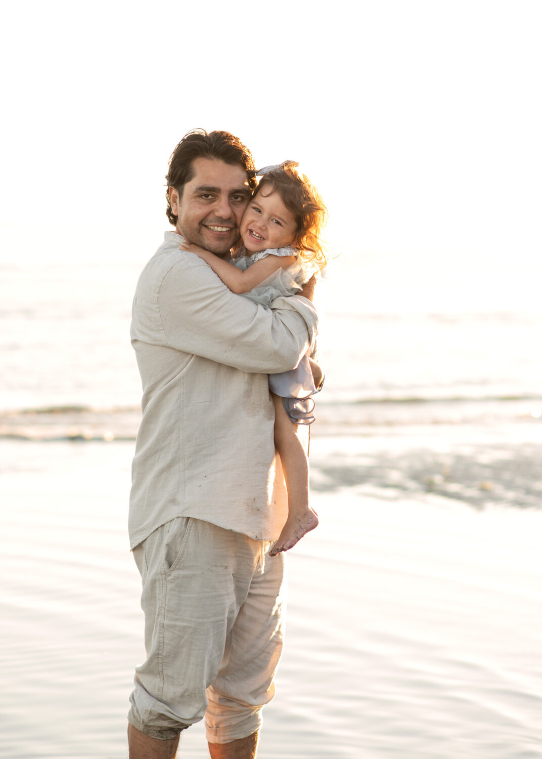 Dad and daughter portrait 