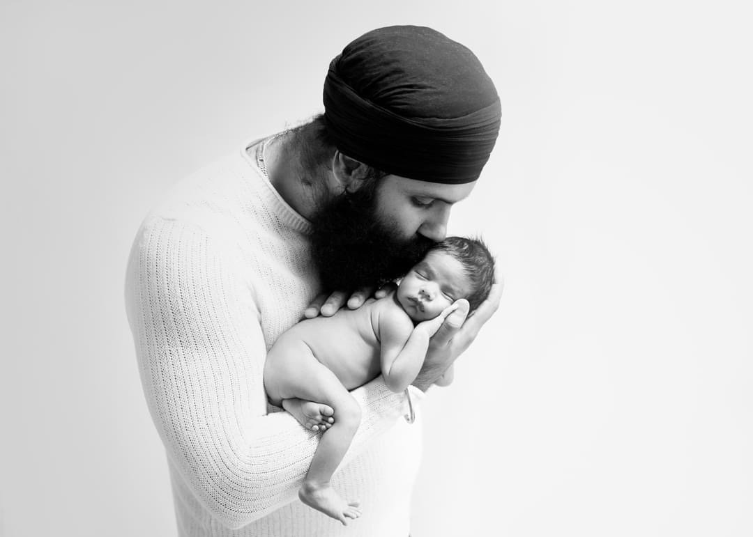 Dad and Newborn Photography