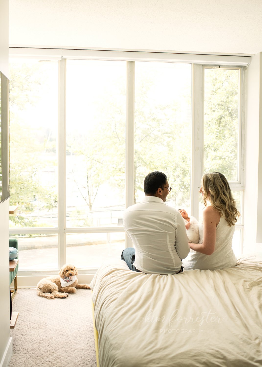 In-home newborn and family photoshoot