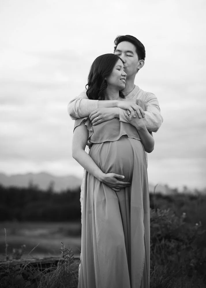 Black and White Maternity Photography