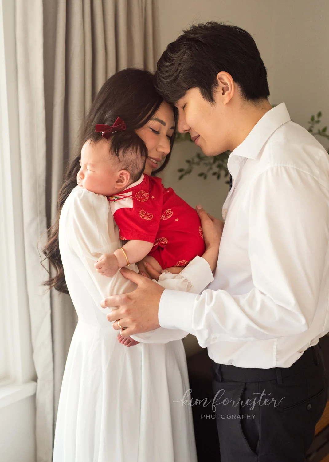 Baby Wearing Lucky Red