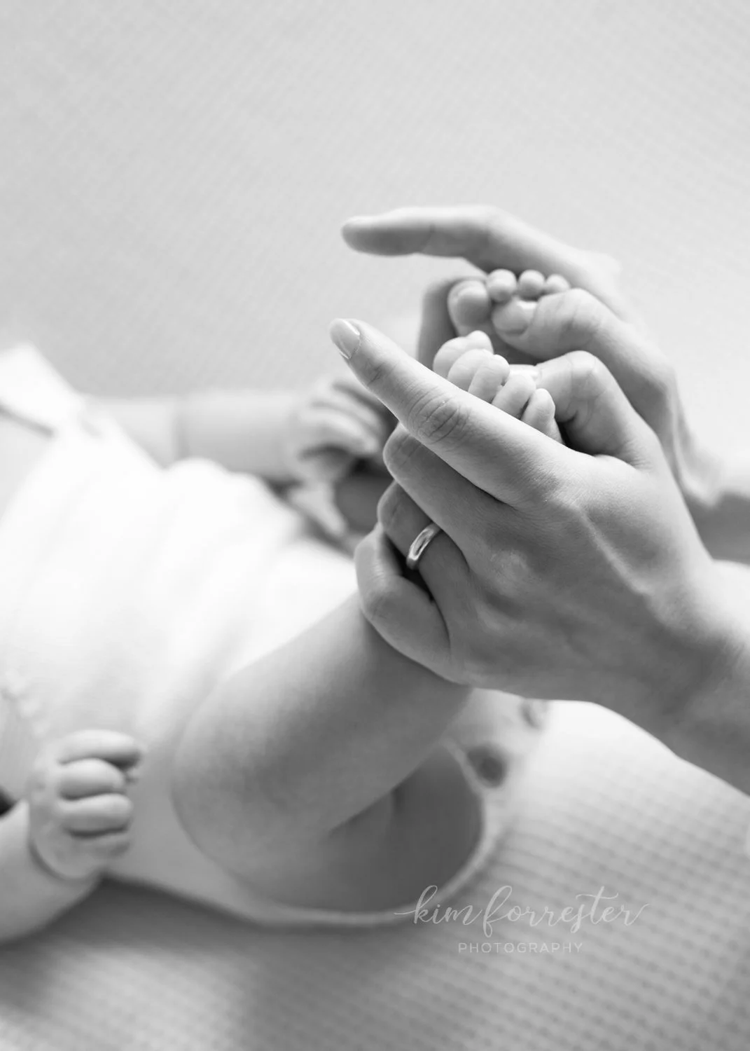 Closeup of baby feet