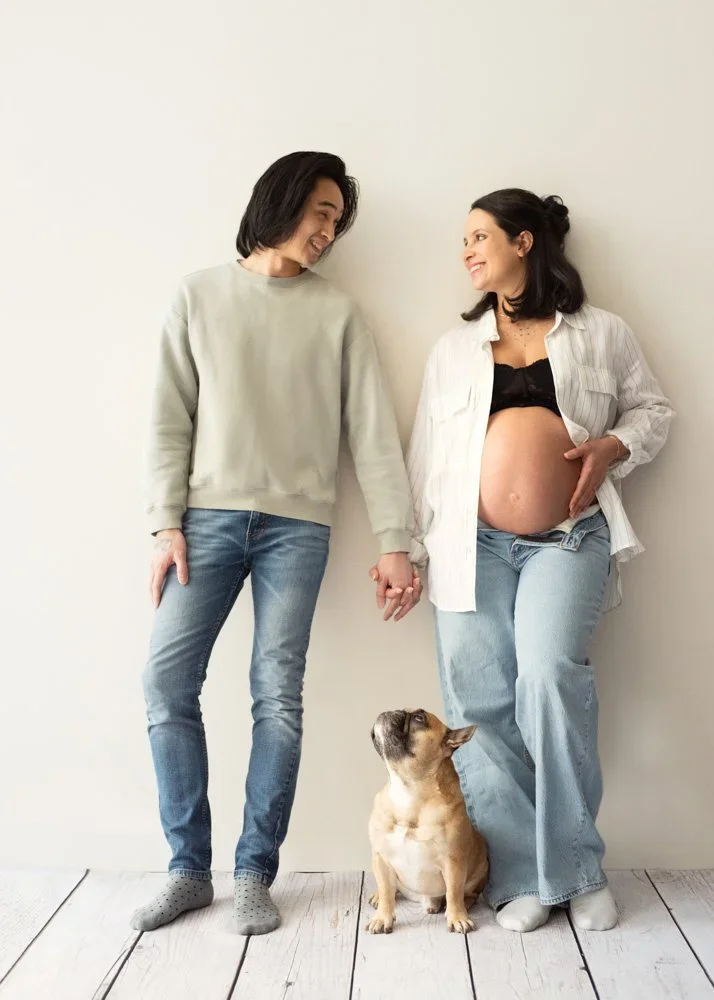 Simple Maternity Session With Dog