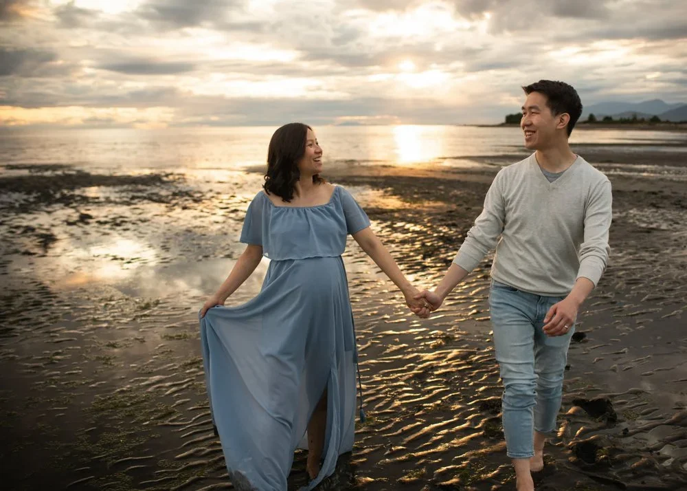Timeless Maternity Session At The Beach