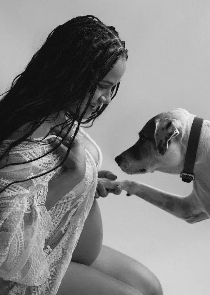 Maternity Session with Dog