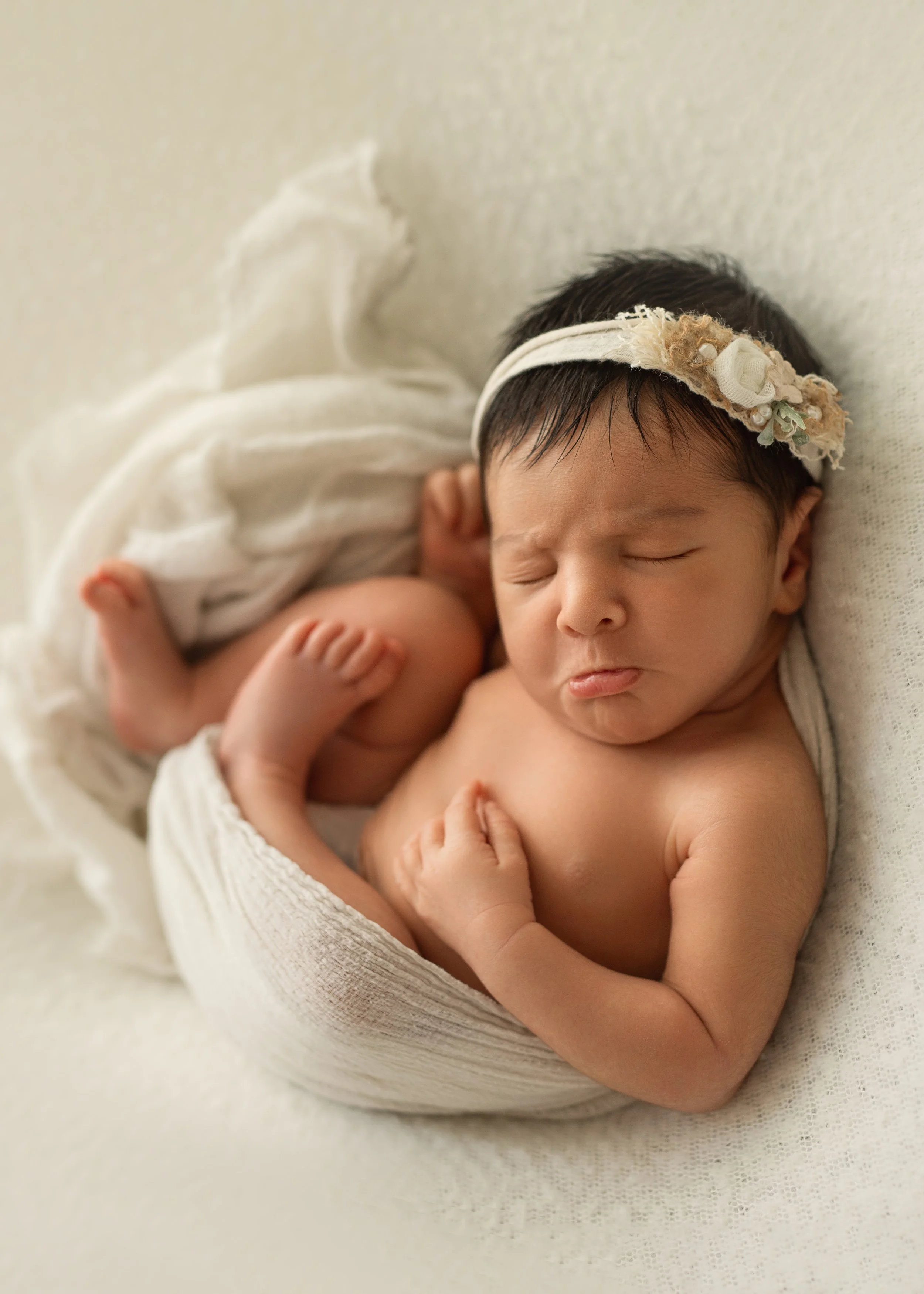 Newborn Grumpy Face