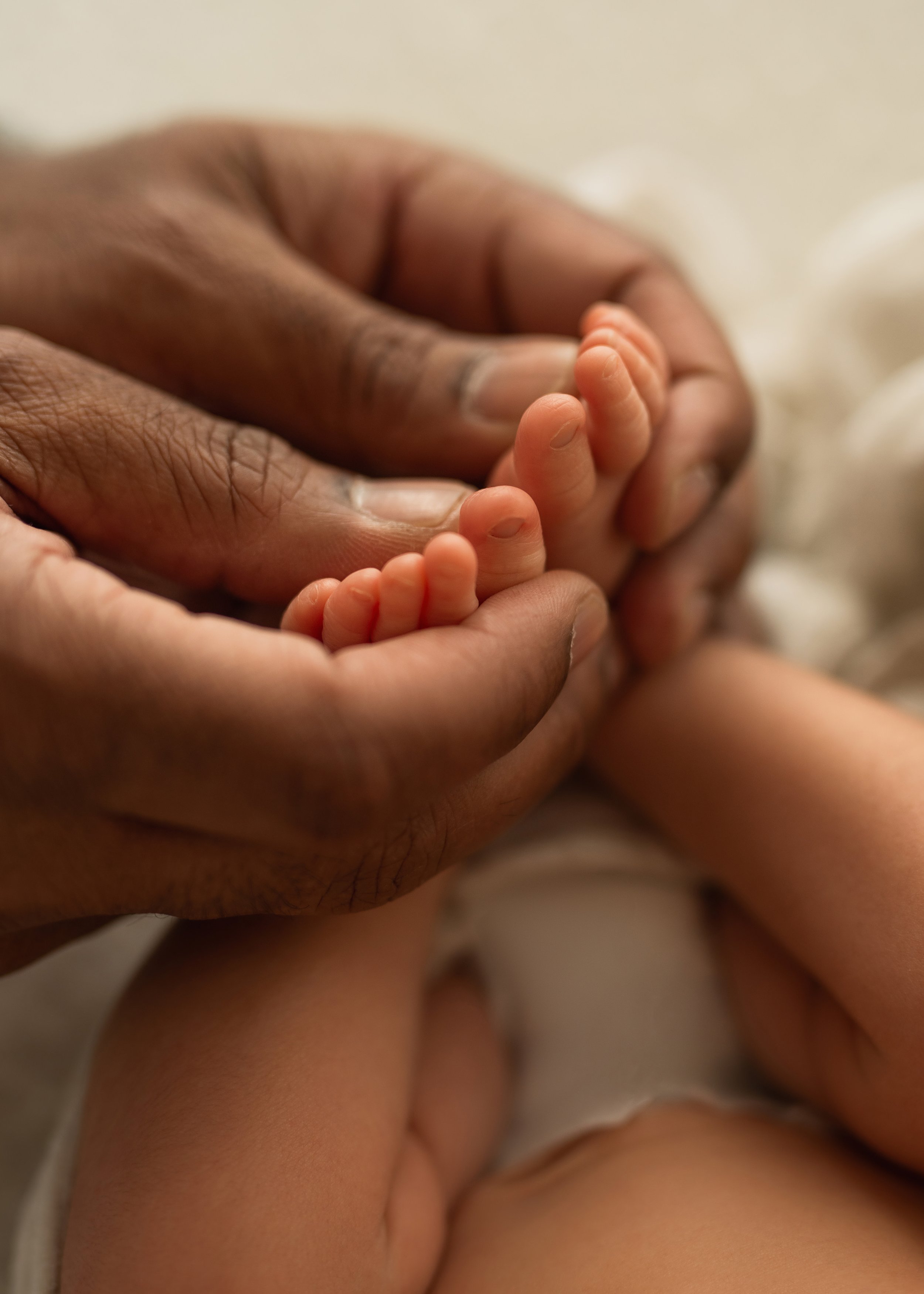 Newborn Toes Closeup