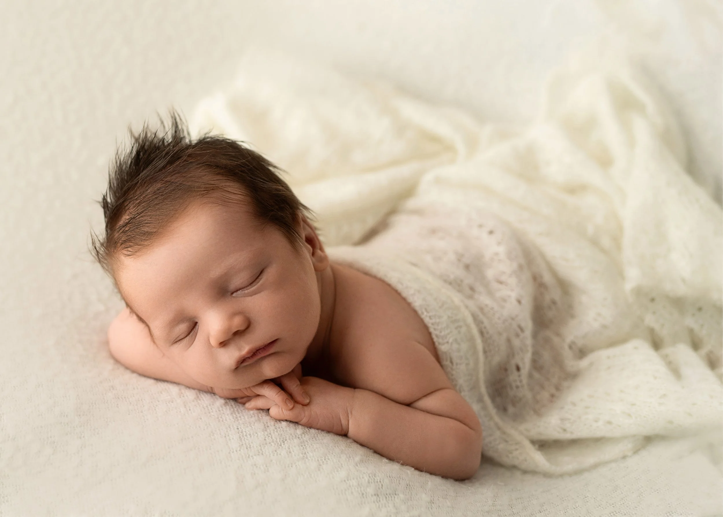 Newborn with Hair