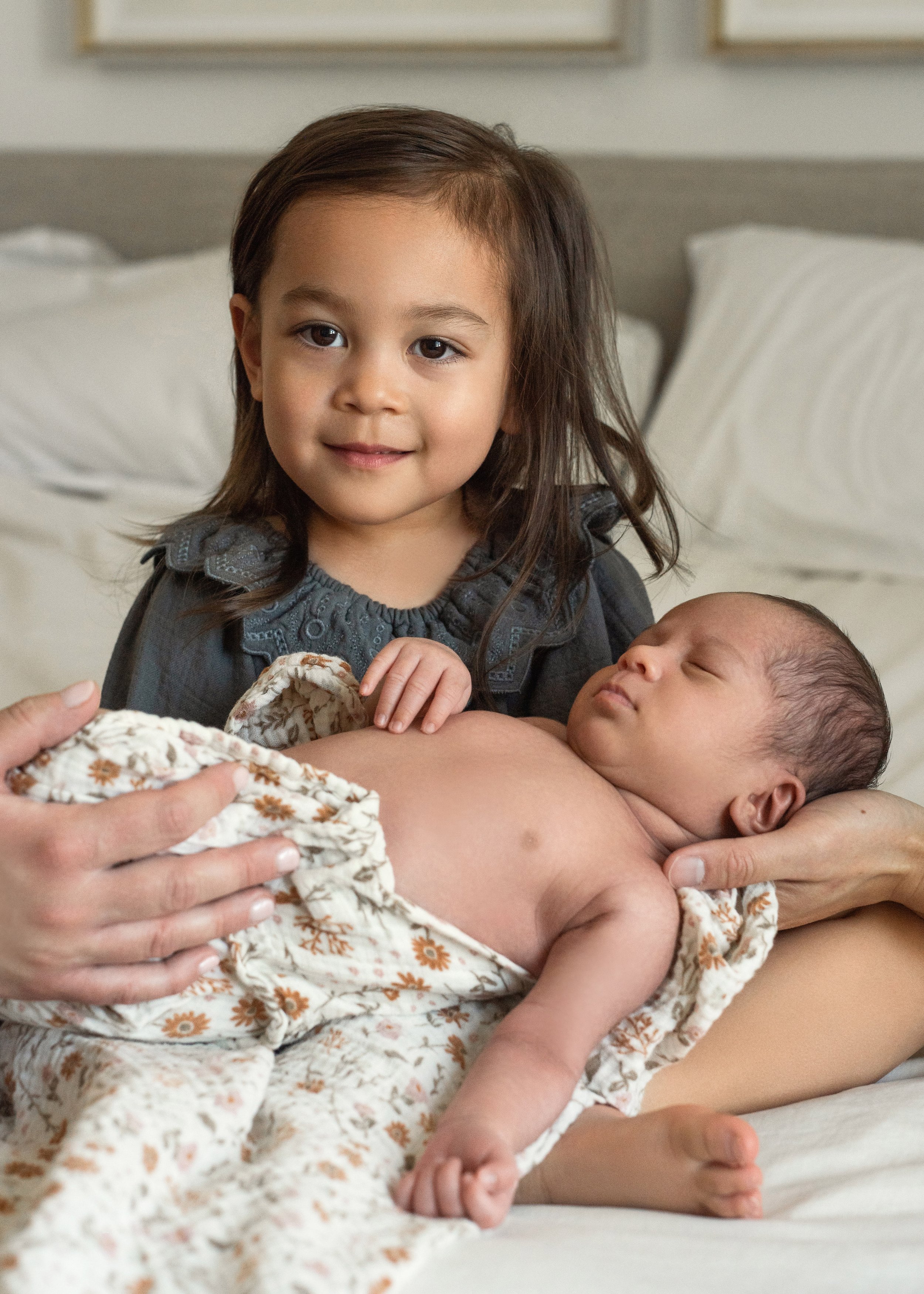Newborn with Big Sister