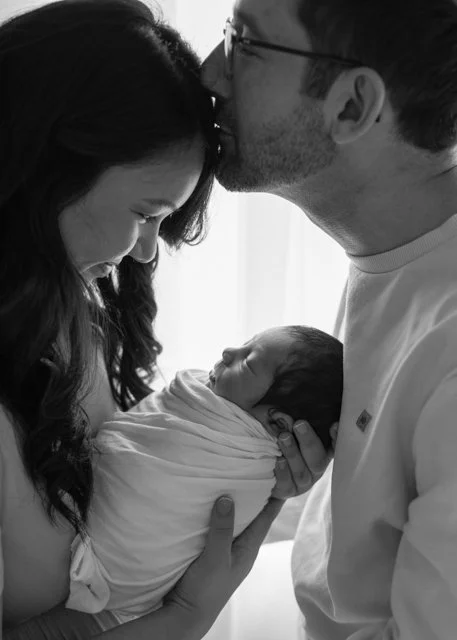 Black-and-White Newborn Photos