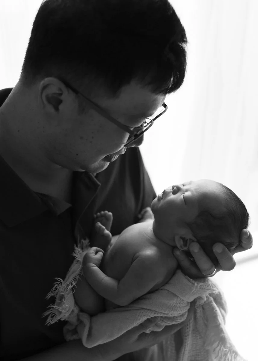 Newborn and Dad Photo