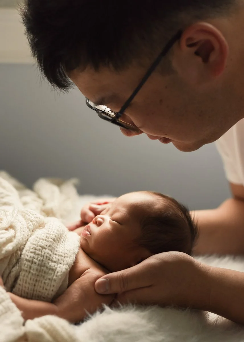 Newborn and Dad Photography
