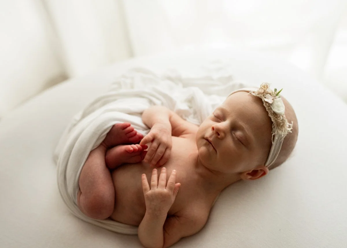 Minimalist Newborn Photography In Kelowna