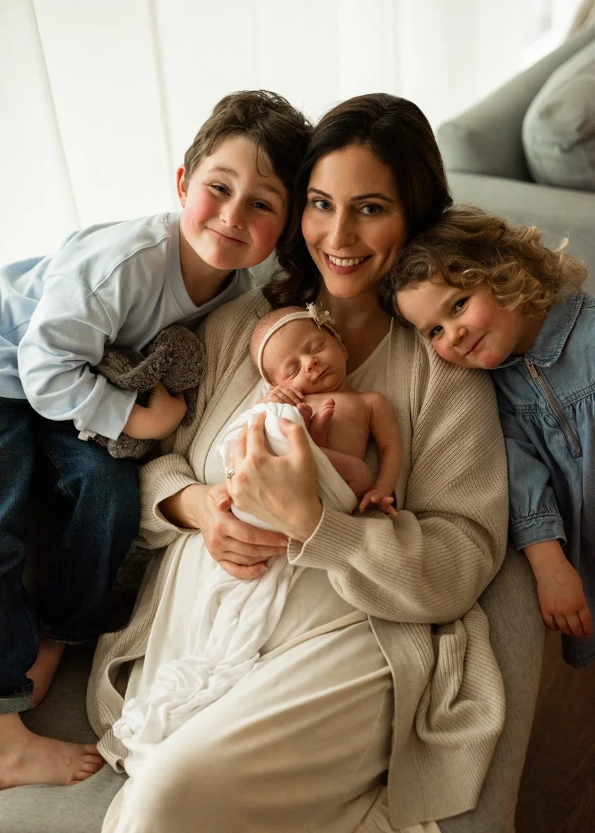 Newborn Session With Siblings