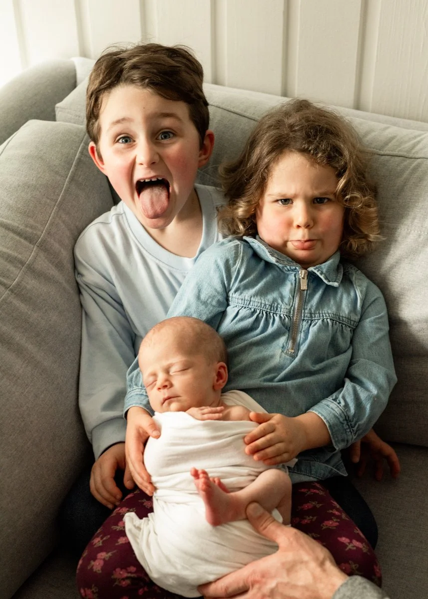 Newborn Photography With Siblings