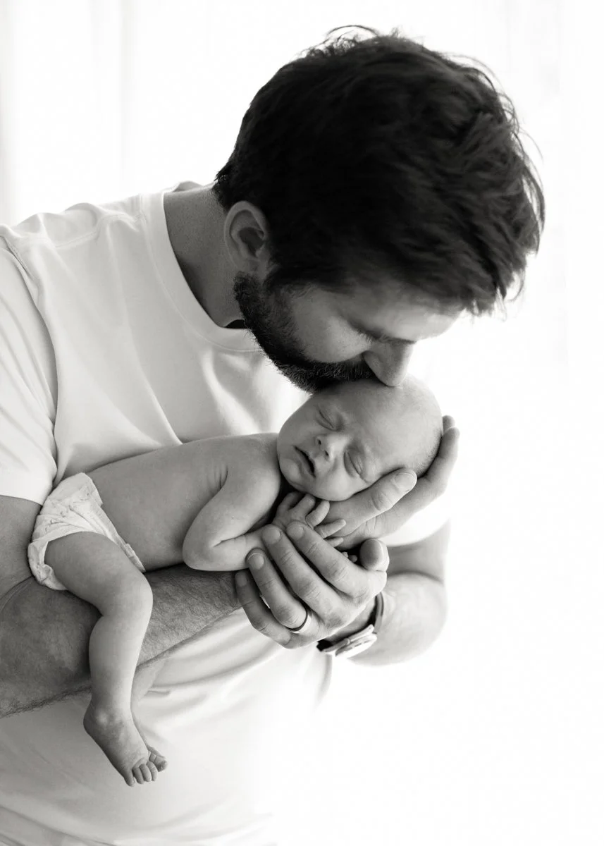 Newborn and Dad Photography
