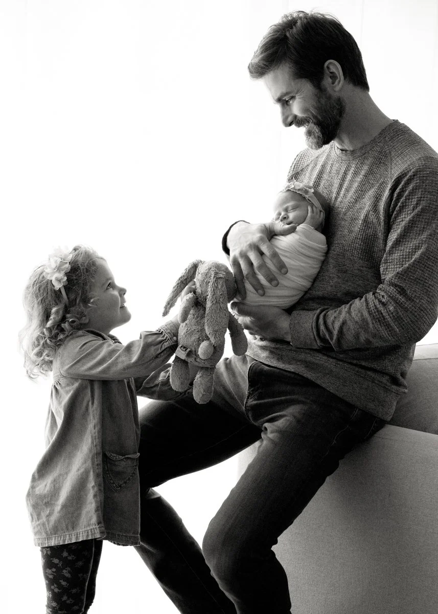 Black-and-White Newborn Photography Kelowna