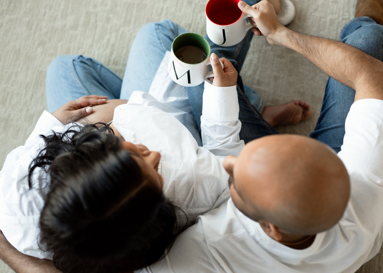 Casual Maternity Photography at Home