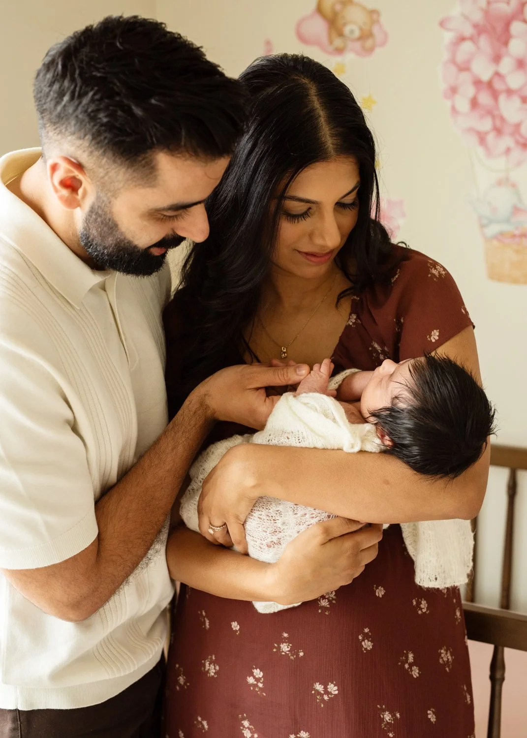 Newborn Photography In Nursery at Home