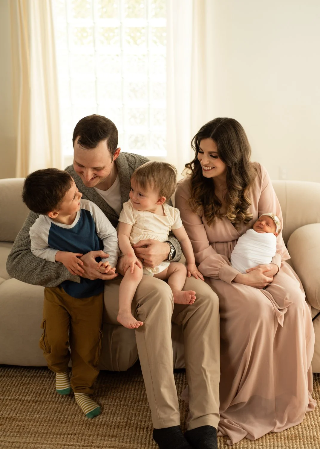 Relaxed Newborn and Family Session