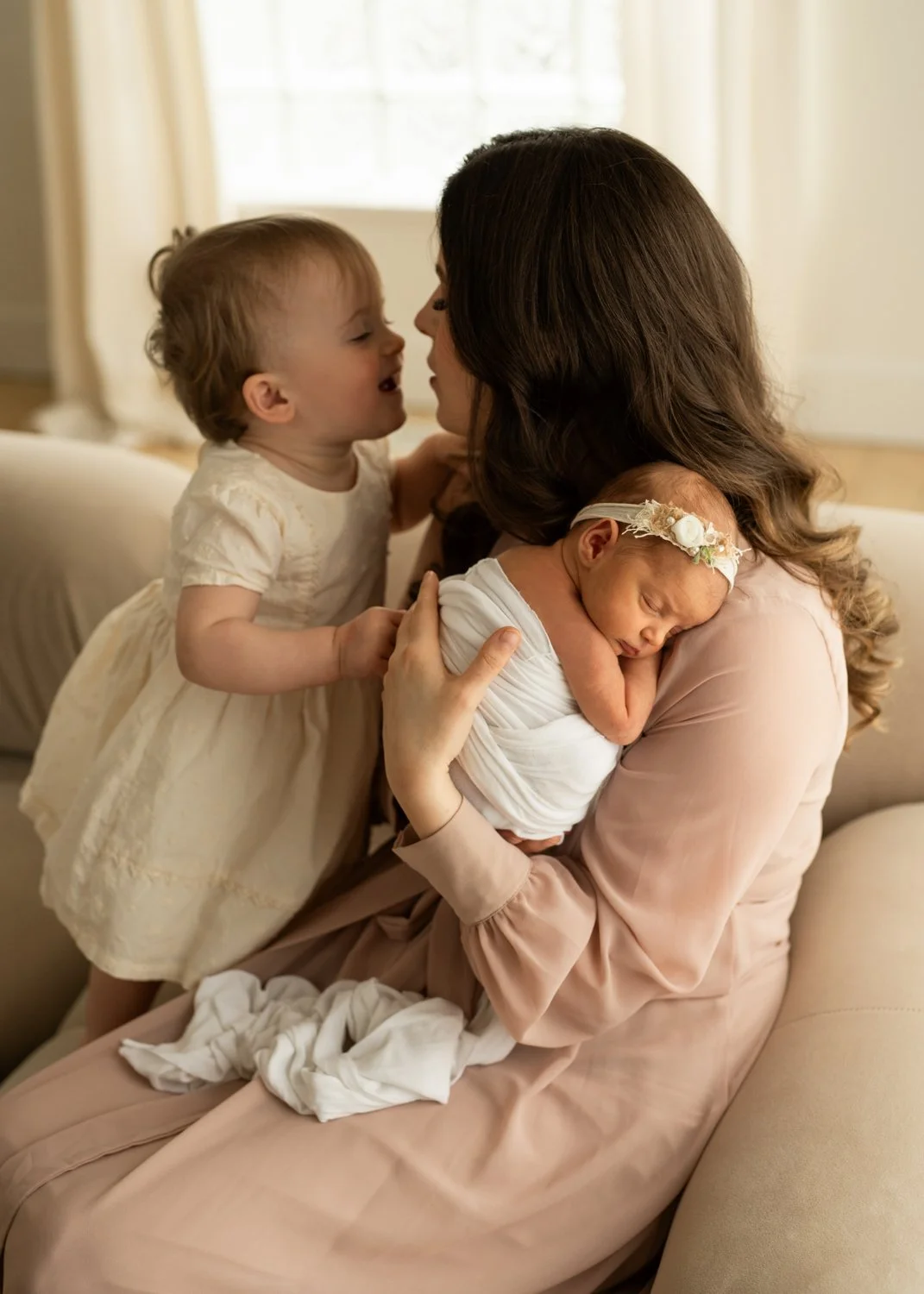 Newborn Photography With Siblings