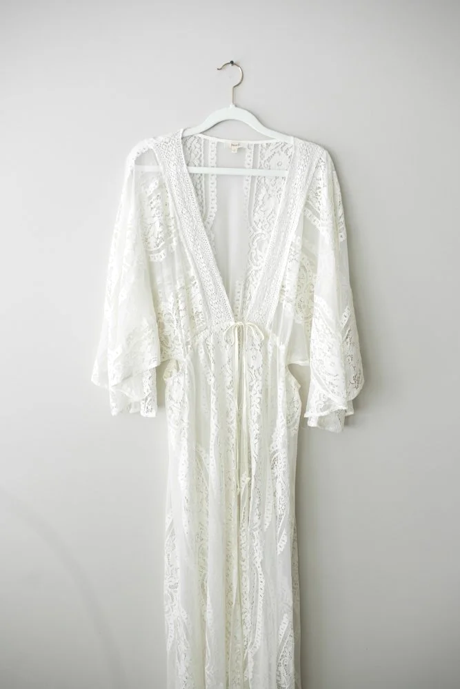 NEW - Cream Lace Kimono - Cream | Size: L