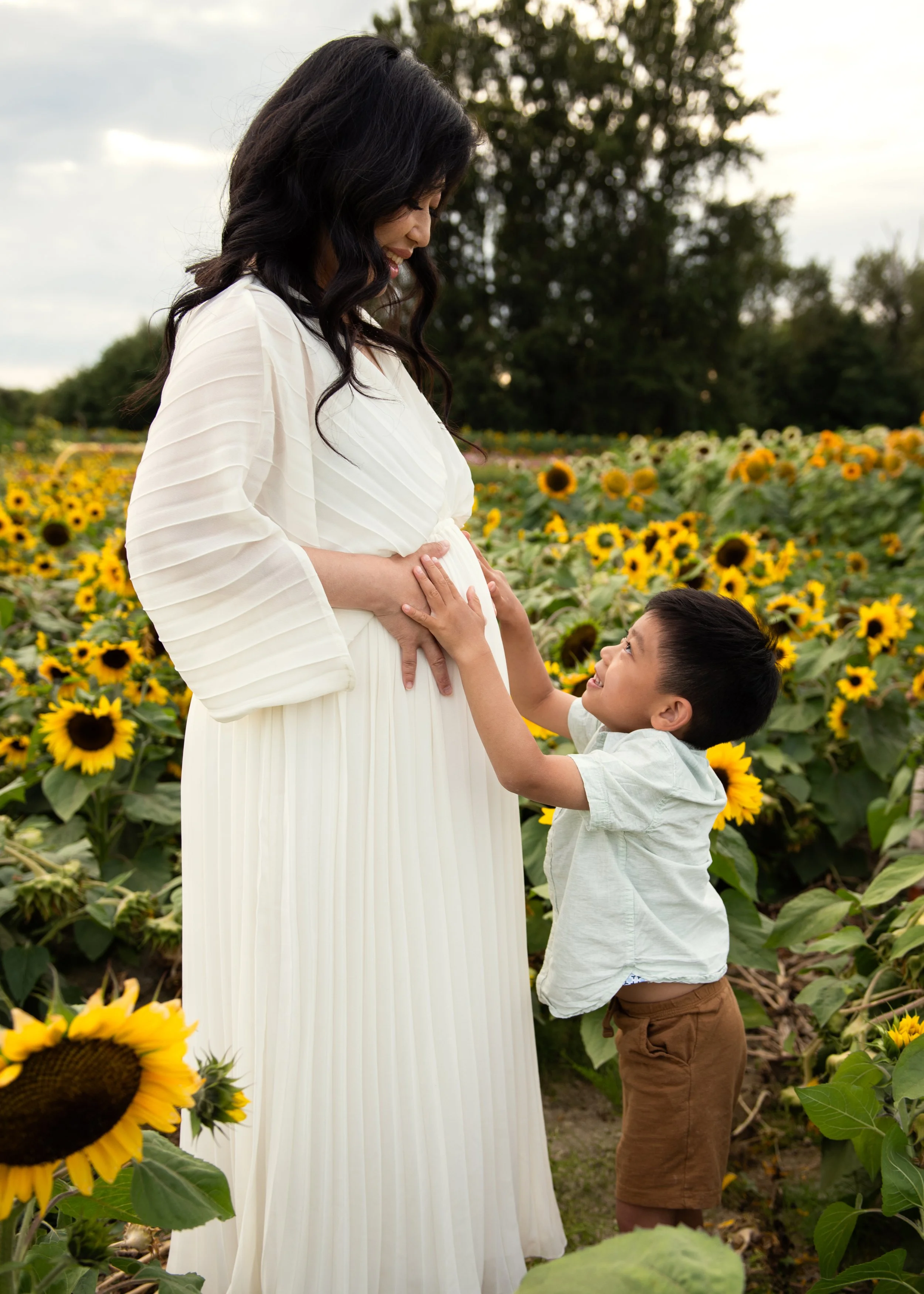Mom and Son photo during maternity session