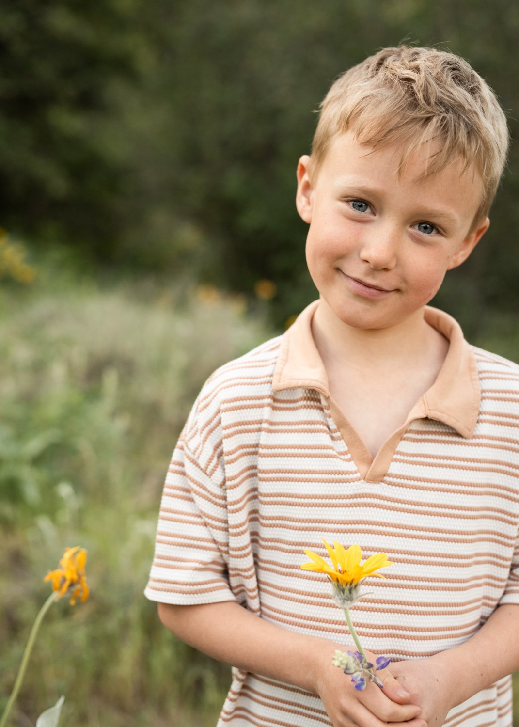 Little Boy Portrait at Kalamalka Lake Park, Vernon