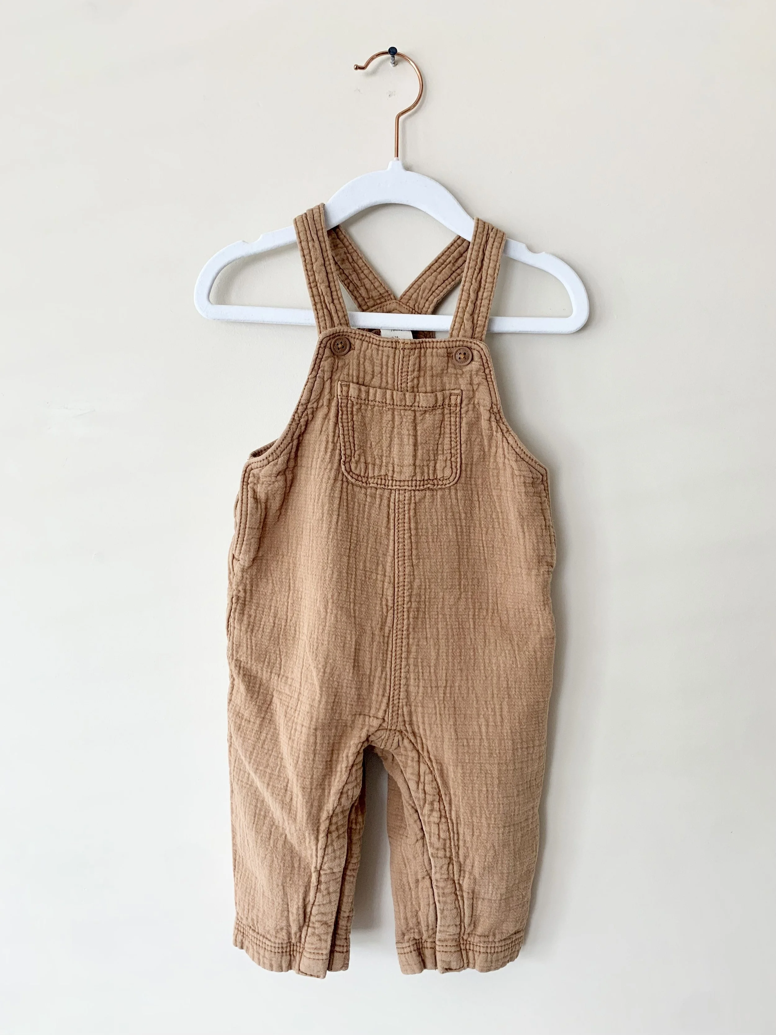 Soft Waffle Overalls | Size: 6-9M