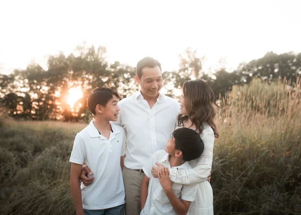 Golden Hour Family Session in White Rock
