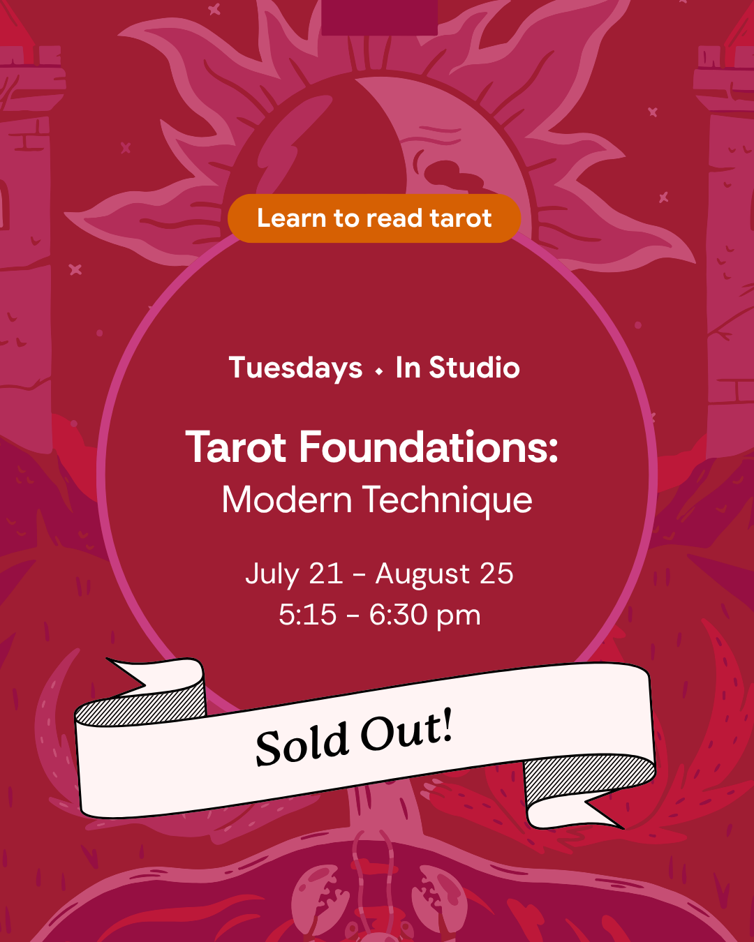 Tarot Foundations: Modern Technique ⬩ In Studio | Summer Session