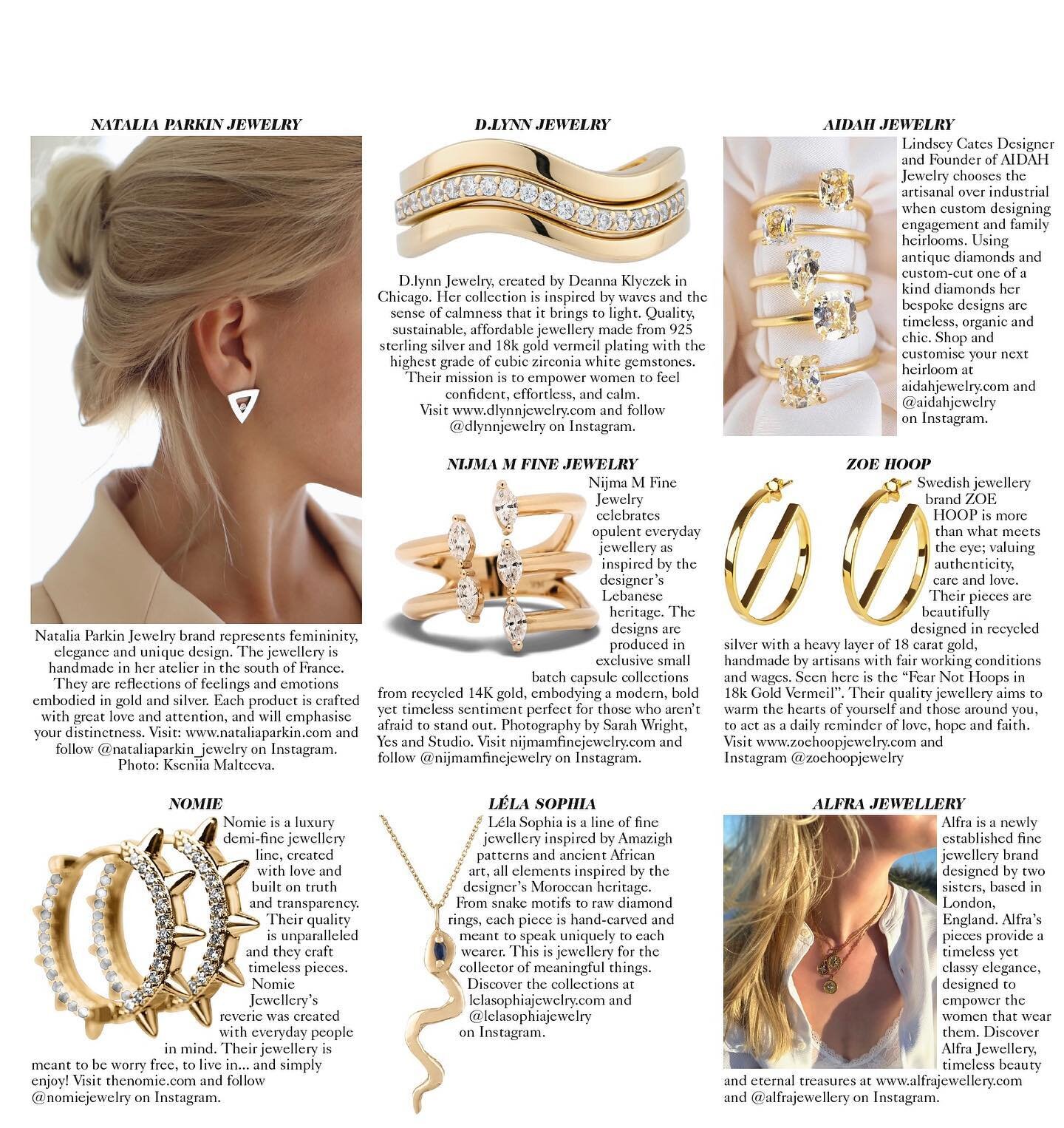 Featured in the &ldquo;Jewellery Designer Profile&rdquo; in the new May issue of @britishvogue 🤍 So grateful to be apart of this along with other amazing designers.

Thank you @britishvogue @condenast 🤍