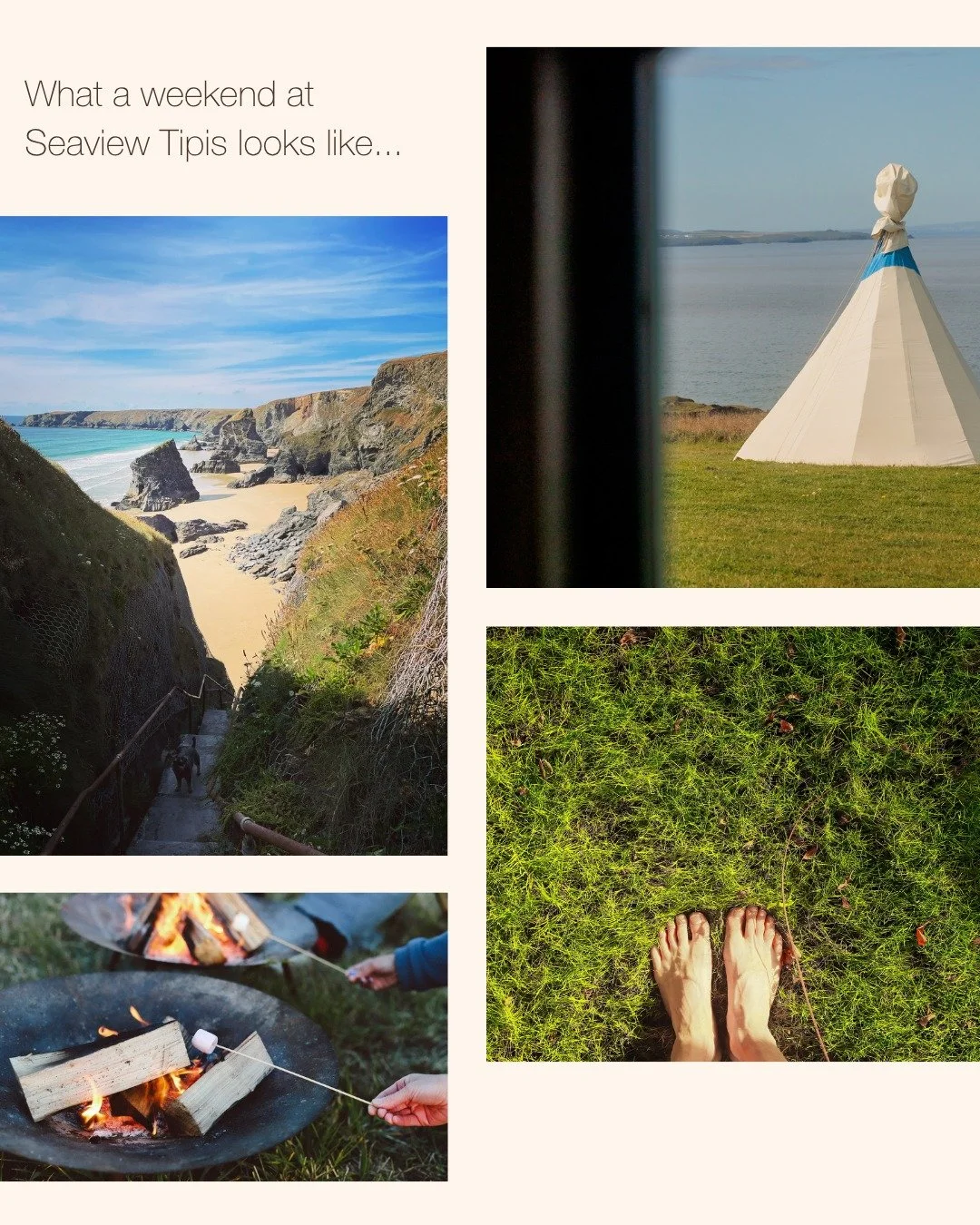 Salty air. Slower mornings. Nights under canvas ✨

A weekend at Seaview Tipis looks a little like this&hellip;

Wake up to the sound of the sea and sunlight filtering through the canvas. Coffee in hand, wrapped in a blanket, taking in uninterrupted v
