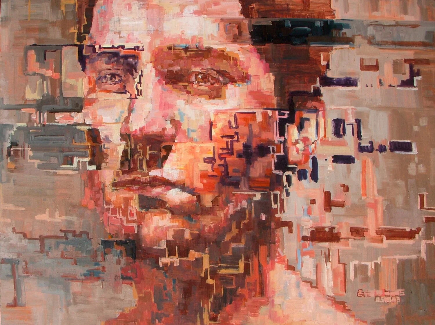 Stepping out in faith, one
Oil on board
2008
800