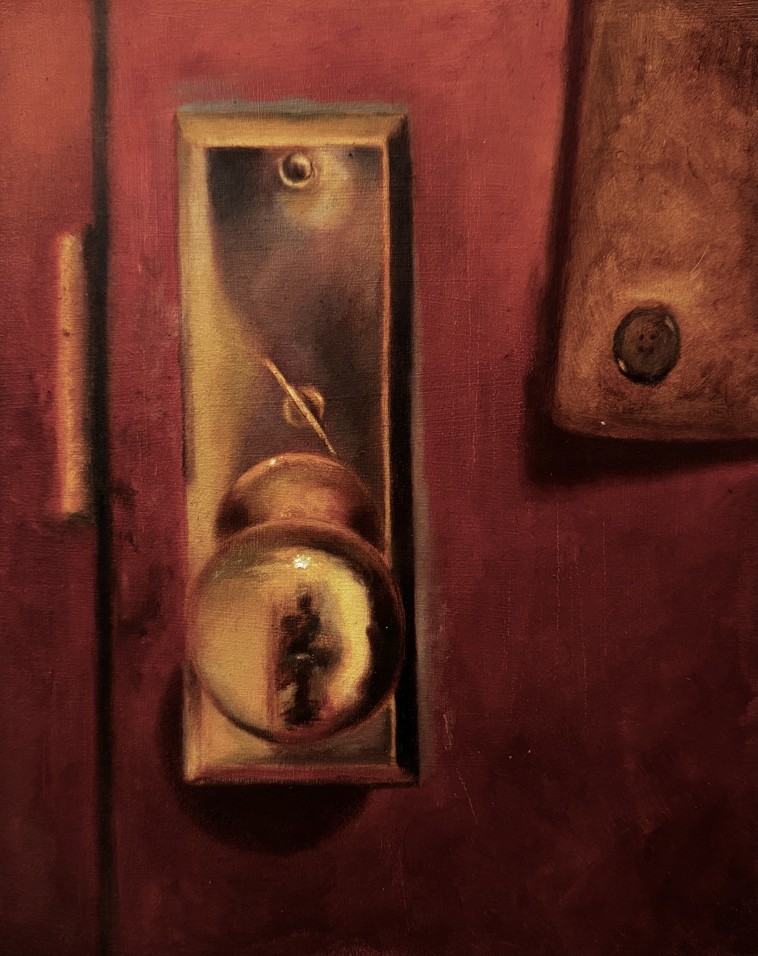 doorknob5   Oil on panel   10" x 8" 2025