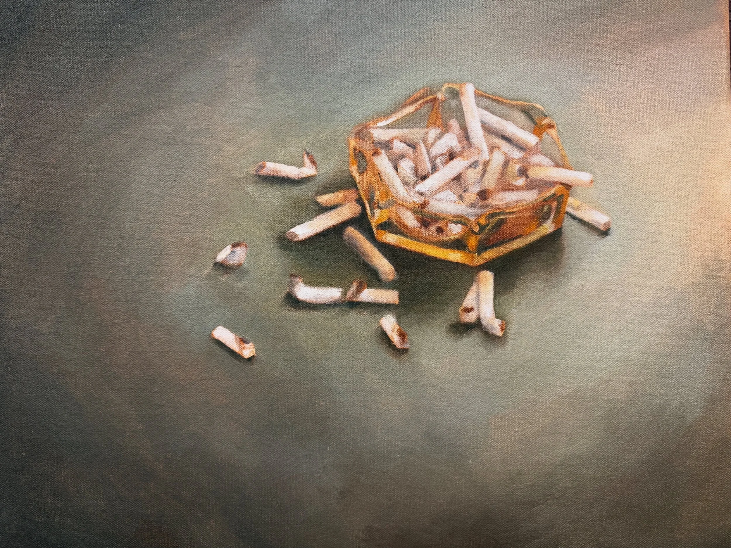 smoked   Oil on canvas   20" x 16" 2025