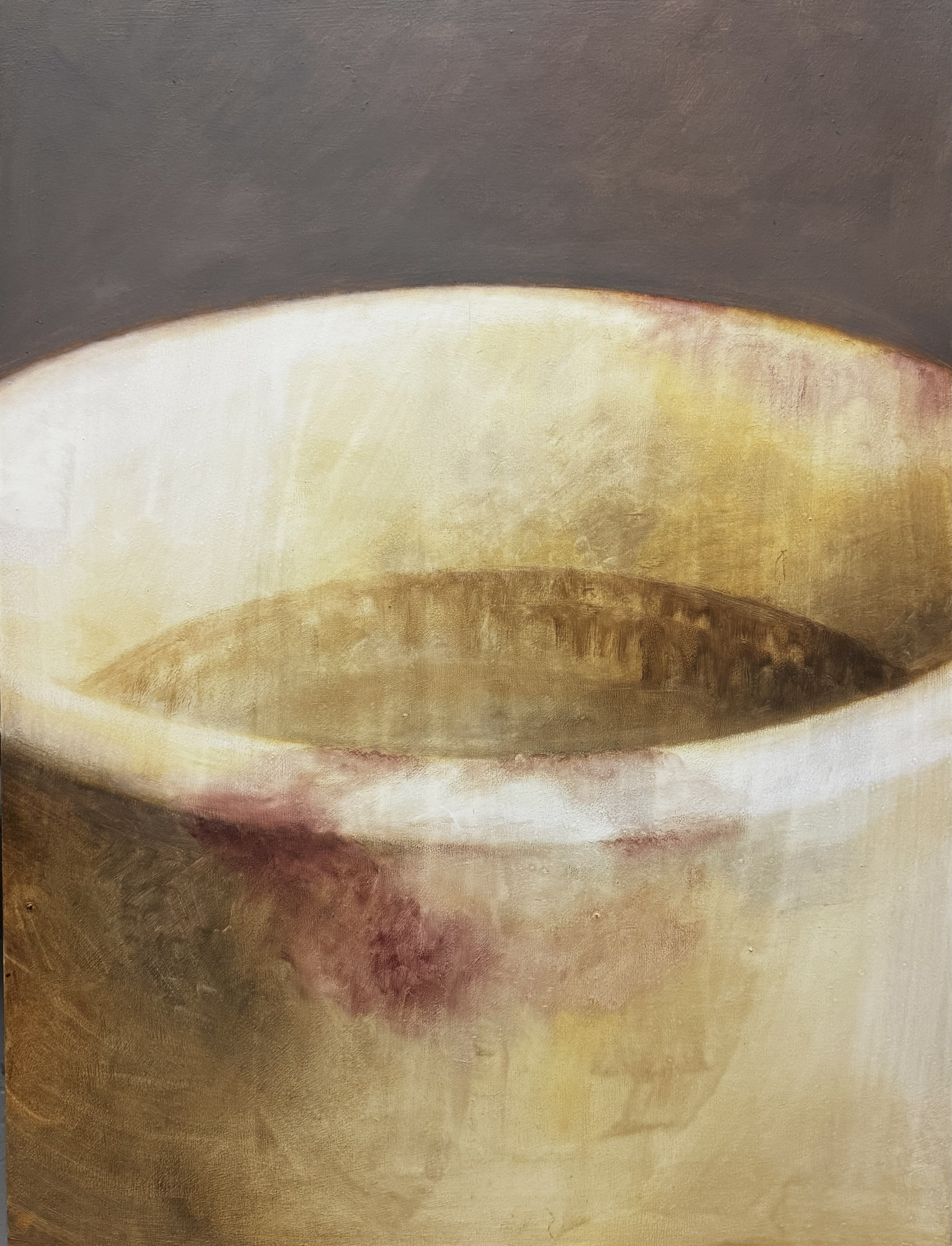 stained   Oil on panel   24" x 18" 2026