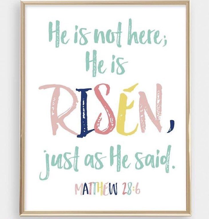He is risen. Hallelujah! #happyresurrectionday
