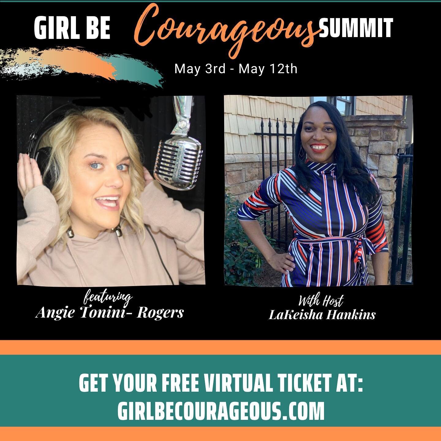 Girl, Be Courageous! Tune in! #becourageous #boldactions #doitscared #fearhasnoplace