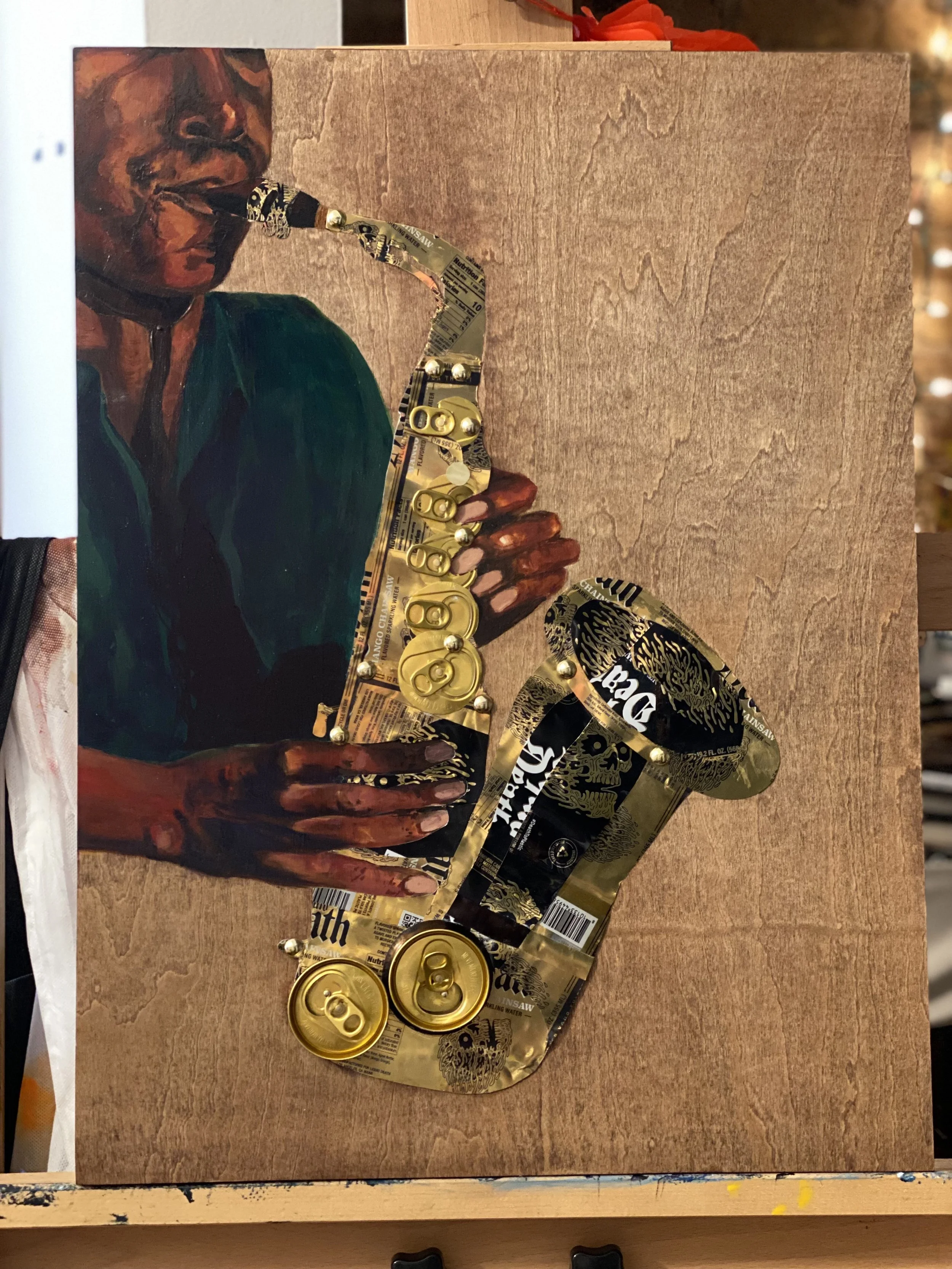 "Jazz for J"
Mixed Media
Circa 2025