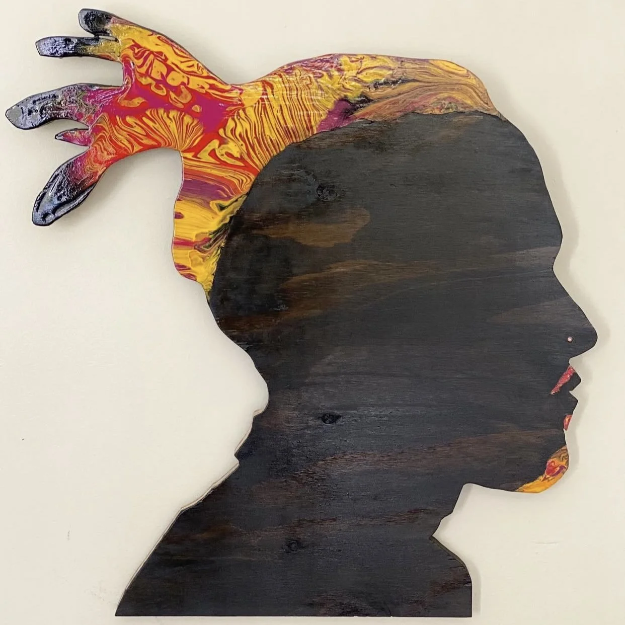 J. Clarke, 22"x22",
Acrylic on Wood

Available