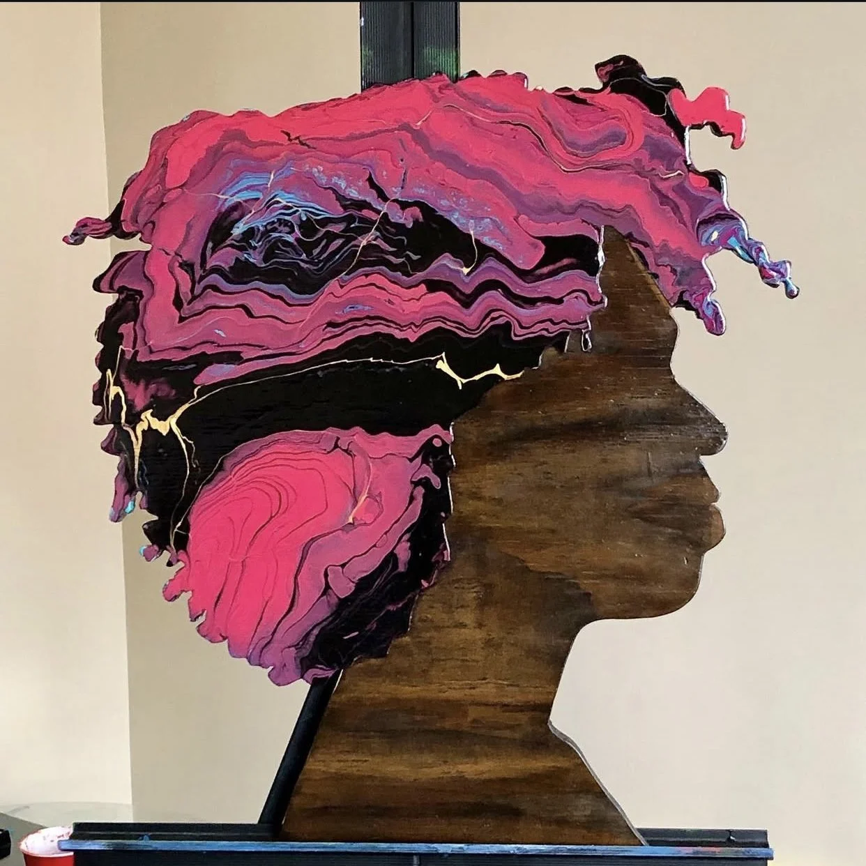 Vickie,  22"x22",
Acrylic on Wood

Available