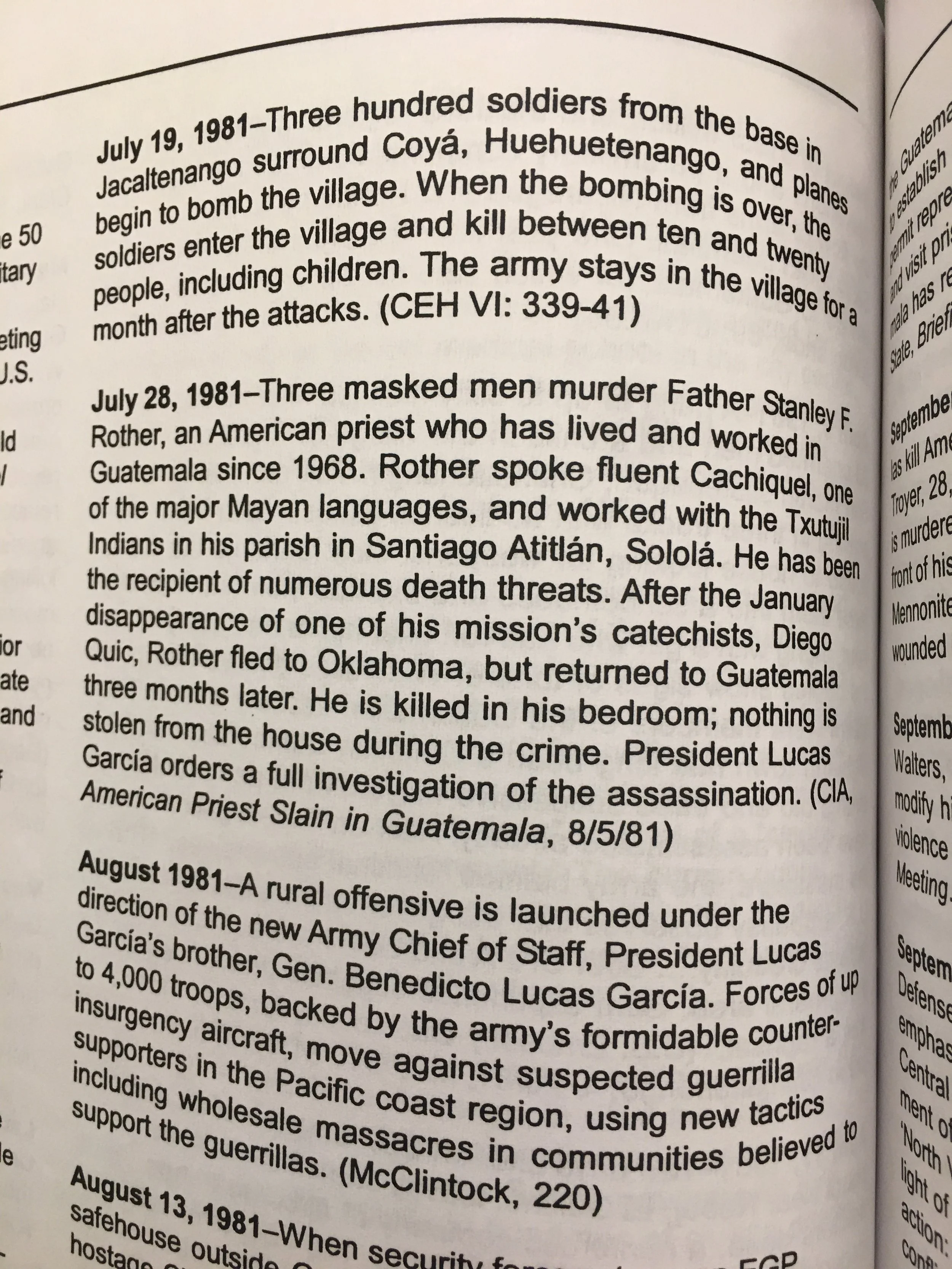 US State Department Cable of the Murder