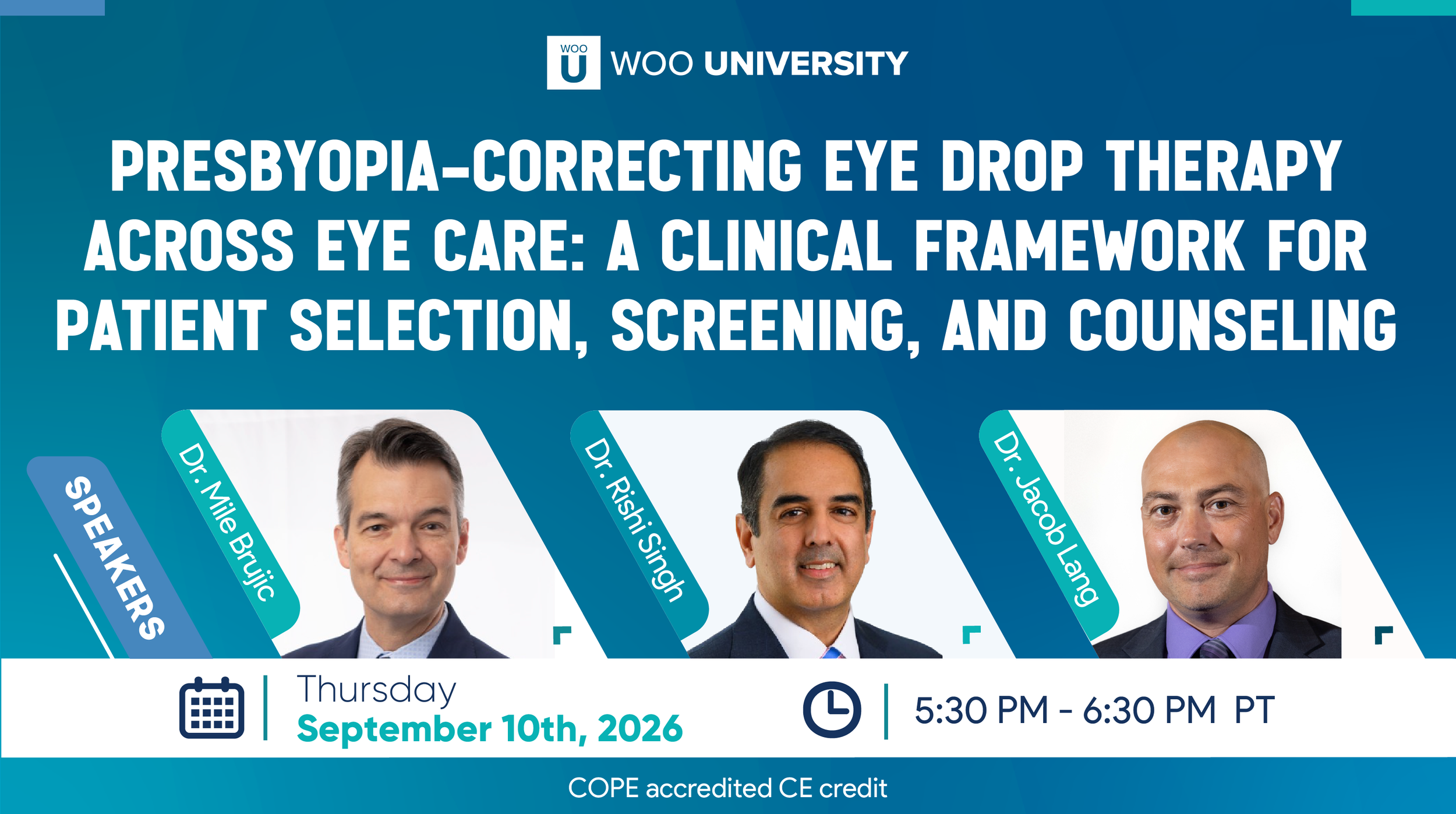 Presbyopia-Correcting Eye Drop Therapy Across Eye Care: A Clinical Framework for Patient Selection, Screening, and Counseling
