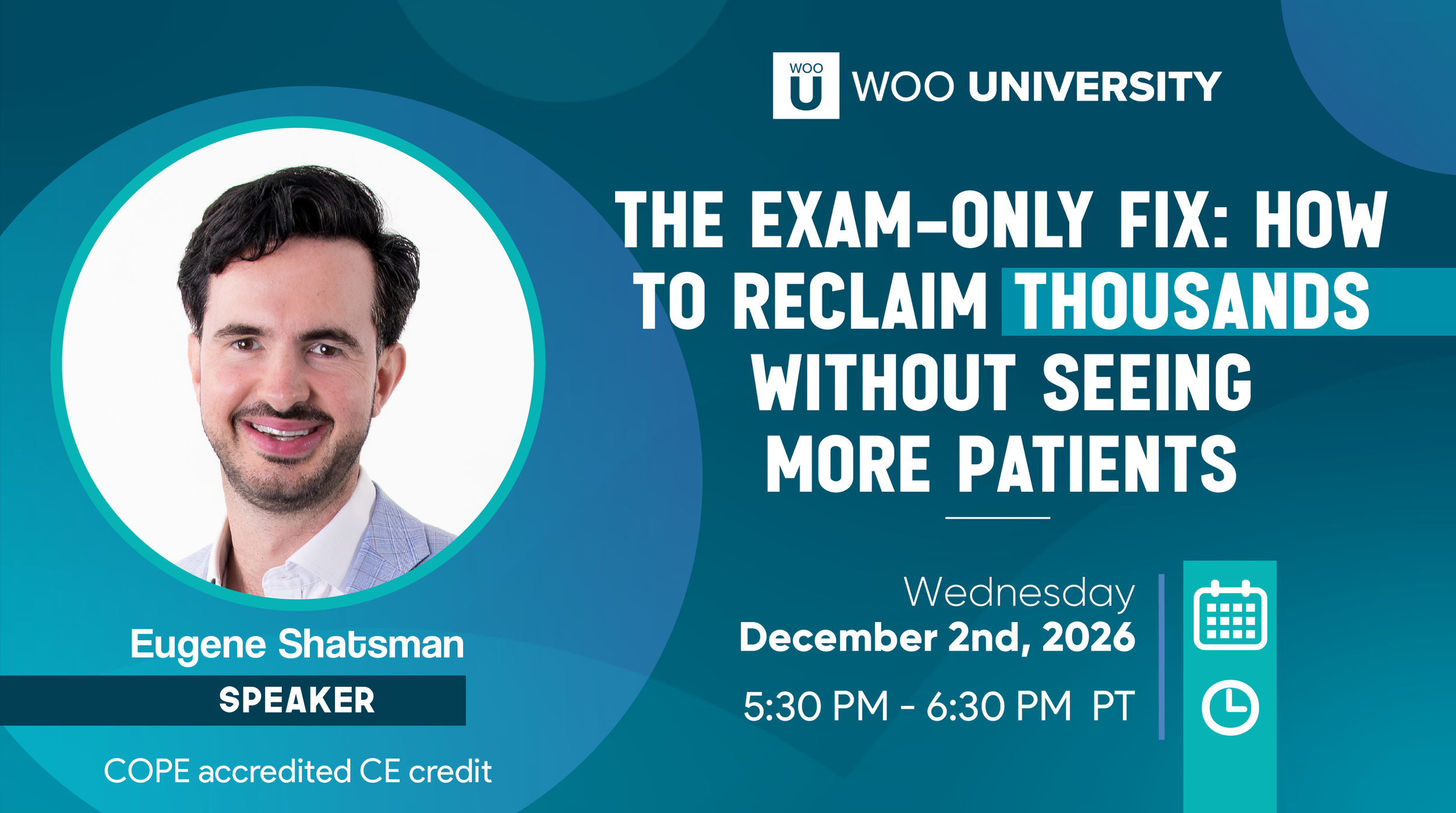 The Exam-Only Fix: How to Reclaim Thousands Without Seeing More Patients