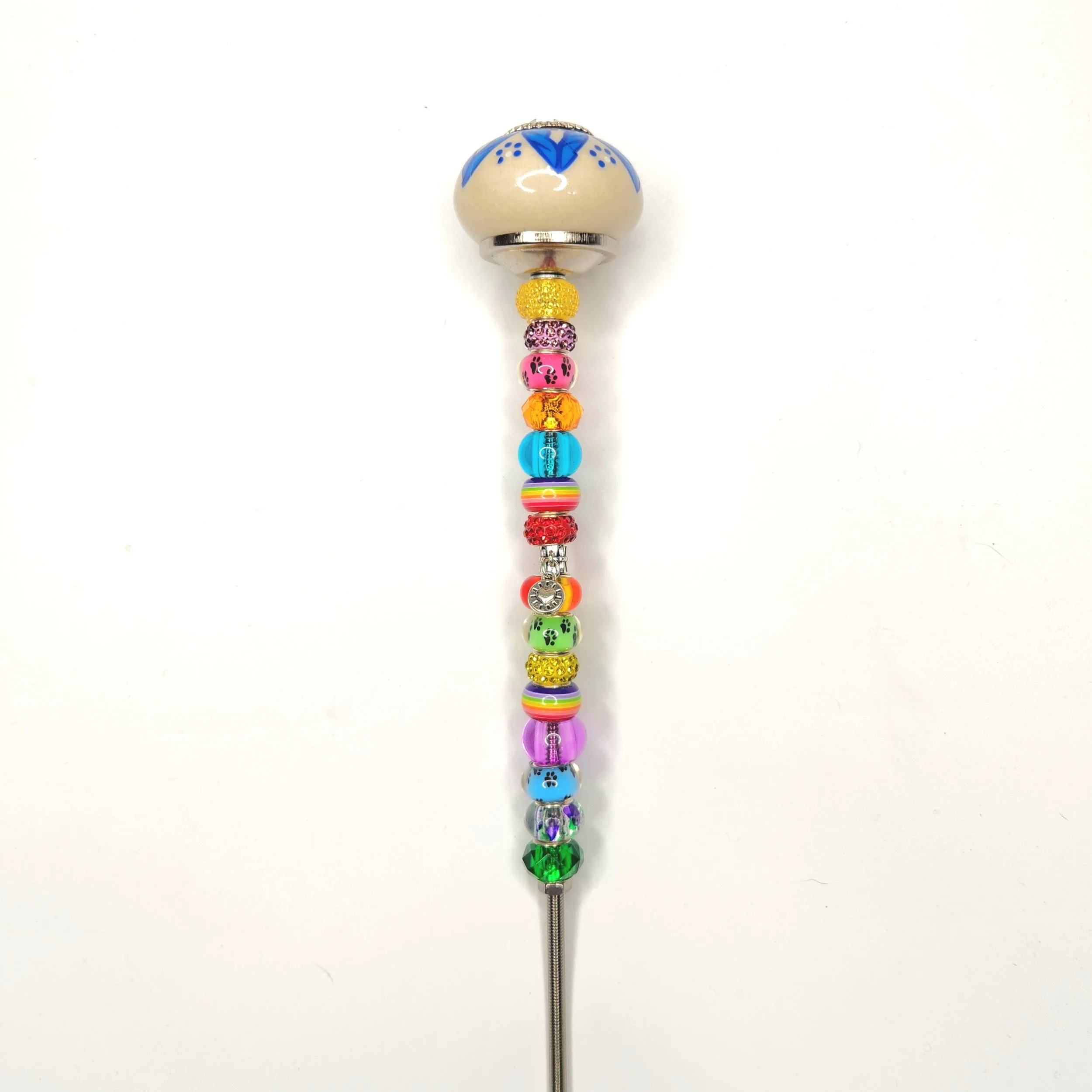 Rainbow Bridge Heart Garden Stake